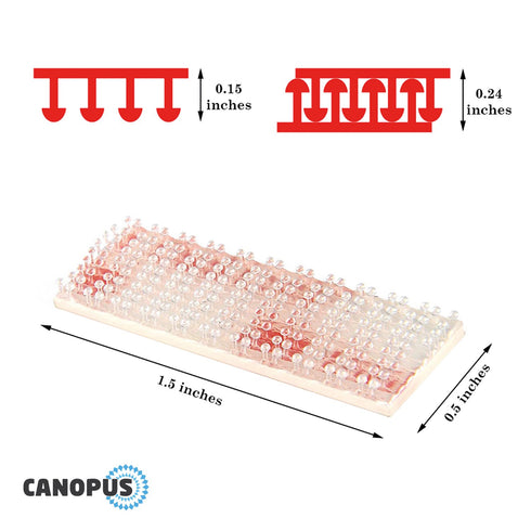 CANOPUS EZPass Mounting Strips: Peel-and-Stick Strips (6 Set) (Pack of 3)